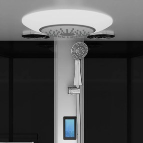 Badstuber New York complete douchecabine 160x90x215cm kitvrij chroom