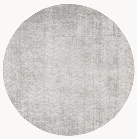 Rond jacquard in- & outdoor vloerkleed Jacob's Ladder, wasbaar