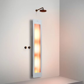 Sunshower Round Plus Large White infraroodlamp en UV 33x185x10cm opbouw