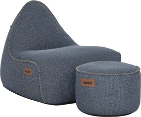 Cobana Lounge Stoel & Pouf Outdoor - Kirra Indigo