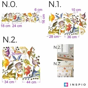 INSPIO Dinosaurussen - Muurstickers