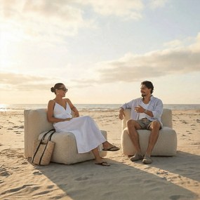 Soft Zitzak Outdoor 5 Seater Hoekbank - Bouclé Beige