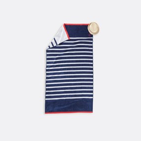 Strandlaken in fluwelen badstof 420 g/m2, Marinière