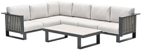 Garden Impressions Gabon hoek loungeset 4-delig - taupe