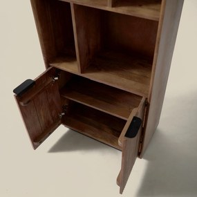 Smalle Wandkast Met Vakken - 60x30x190cm.
