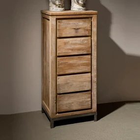 Tower Living Teakhouten Ladekast Venetie - 50x40x120cm.