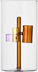 Mundgeblasene Vase Amber