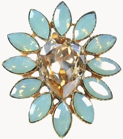 Vergulde ring Paradise Lost met Swarovski kristallen
