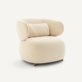 Fauteuil in reliëf-fluweel, MODALIE, ontwerp Emmanuel Gallina