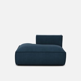 Links chaise longue-element voor modulaire bank, in ribfluweel, Seven
