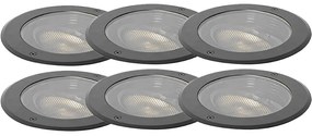Buitenlamp Set van 6 grondspot wart AR111 verstelbaar IP65 - Delux Honey Modern GU10 IP65 Buitenverlichting