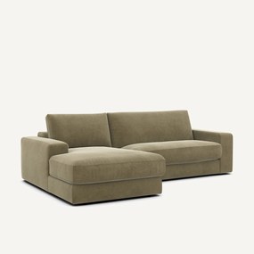 Linnen fluwelen hoekbank, SKANDER