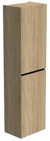 Thebalux hoge kast 165x45x29 2x dichte deur 1x greeplijst mat zwart rechts draaiend t.b.v. Type 1/3/5/9 7TY45076OG