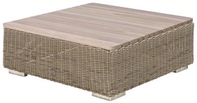 4 Seasons Outdoor Kingston salontafel pure met teak blad  Loungetafel     weerbestendig