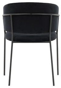 Jörn Eetkamerstoel - Stefan - Zwart - Fluweel - Jörn