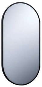 Nemo Go Gio spiegel 40x80cm ovaal horizontaal of verticaal mat zwart M.PCH.O.400ZW