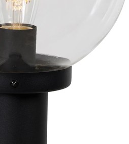 Staande buitenlamp zwart met heldere bol 100 cm IP44 - Sfera Modern E27 IP44 Buitenverlichting