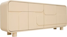 Beige Dressoir Organisch 210 Cm - 210x40x80cm.