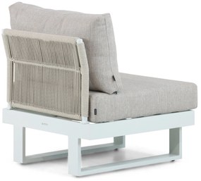 Hoek loungeset 6 personen Aluminium Wit  Lifestyle Garden Furniture Lorenzo