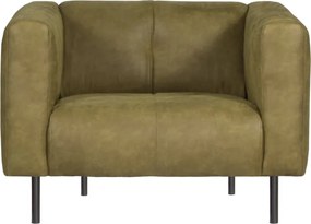 Fauteuil - Almada - leer Bull groen 59