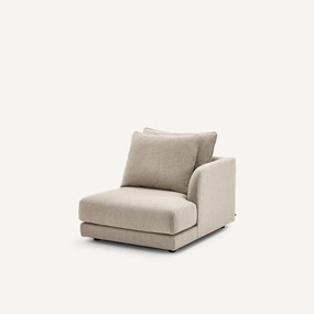 Halve bank rechts, modulair, in tweed, TIBERIO
