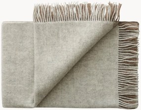 Wollen plaid Drejø met franjes