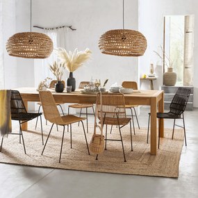 Uitschuifbare eettafel, eik, 6 tot 12 personen, ADELITA