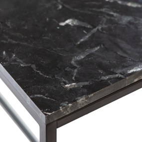 BePureHome Mellow Marmeren Sidetable Zwart - 90 X 30cm.