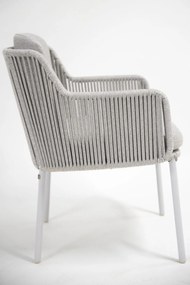 4 Seasons Outdoor Bernini eetset frozen met Quatro tafel Robusto teak blad 220 cm SALE  Tuinset    houtkleur weerbestendig