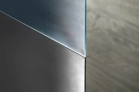 Aqualine Pilot inloopdouche opaalglas 70x190cm chroom