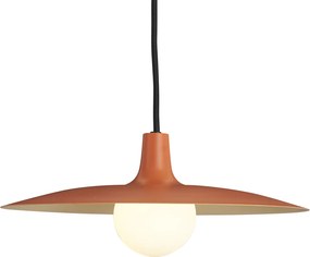 Modern railsysteem zwart met 2 spots en 3 hanglampen oranje 1-fase - Slimline Uzzy Panzi