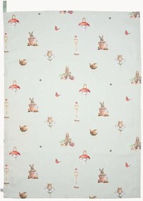 Katoenen theedoek Garden Friends