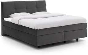 Goossens Basic Boxspring Compleet Gusta, Vlak 160 x 200 cm (=2x 80 x 200 cm) met hoofdbord