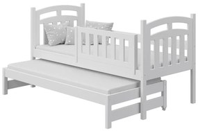 Peuter Wit grijs Eenpersoonsbed met onderschuifbed - Rex For Kids Peuter Junior 5059914060544 Children's Beds Home, 190x90, Grote enkele, Matras van s