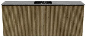 Mondiaz Joya DLux 100cm toiletmeubel dusk met wastafel faye midden 1 kraangat lava