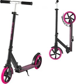 VEVOR Step (2 wielen) voor kinderen vanaf 8 jaar, stadsstep, kinderstep, straatstep met in hoogte verstelbaar stuur, antislip deck en lichtgewicht frame, opvouwbare step tot 100 kg, roze