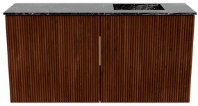 Mondiaz Joya DLux 80cm toiletmeubel ruby met wastafel faye rechts 1 kraangat lava