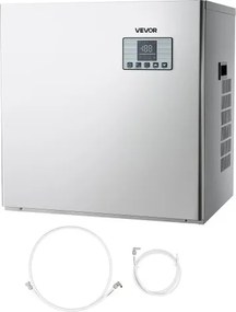 VEVOR Commerciële IJsmachine – Hoofdeenheid, 250 kg/dag roestvrijstalen ijsmachine met intelligent bedieningspaneel, zelfreinigend, instelbare dikte, ideaal voor restaurants, bars, cafés, hotels – Alleen hoofdeenheid