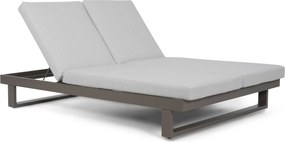 Lifestyle Garden Furniture Massimo Ligbed Met Kussen Antraciet/soft Grey Aluminium Grijs