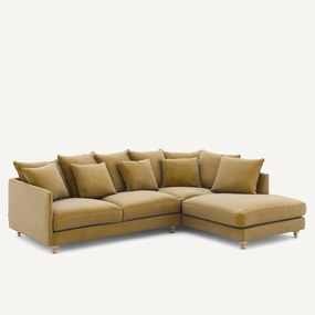 Fluwelen hoekslaapbank, Lazare