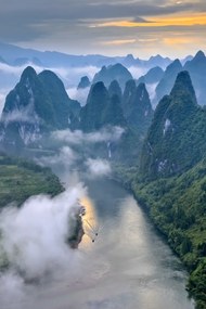 Kunstfotografie Li River, Hua Zhu, (26.7 x 40 cm)