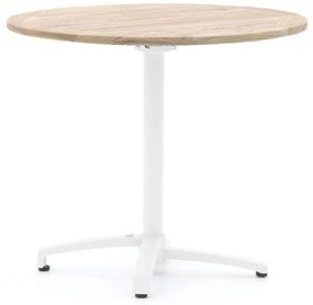 + 10% kassakorting | Inklapbare tafel Bellagio | Rond | Tuintafel Teakhout | Ø85cm | 2 personen | Kees Smit Tuinmeubelen