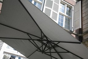 4 Seasons Outdoor Siesta PREMIUM parasol met antraciet doek Ø 350 cm Parasol   antraciet weerbestendig