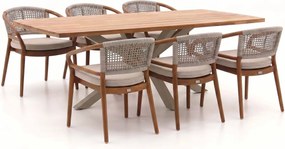 Diningset Bellagio | 6 personen | Tuinset teakhout | 7-delig | Kees Smit Tuinmeubelen