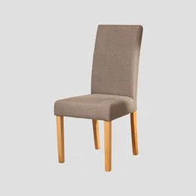 Set Van 2 Gestoffeerde Eetkamerstoelen In Stof Cindy Grijs – Taupe – Koel - Sklum