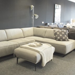 Poef - Tulp - stof Sorro lichtgrijs 90