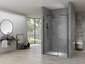 van Rijn ST02 douchecabine 94x200cm met draaideur zwart