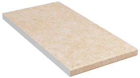 vidaXL Aanrechtblad 30x60x2,8 cm spaanplaat beige met marmertextuur