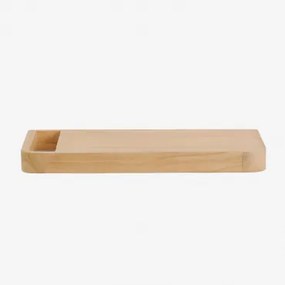 Neill Zwevend Badkamermeubelset 70x45 Cm In Teakhout Licht Teakhout & Without Sink - Sklum