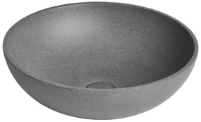 Sapho Turf betonnen waskom 44cm zwart graniet